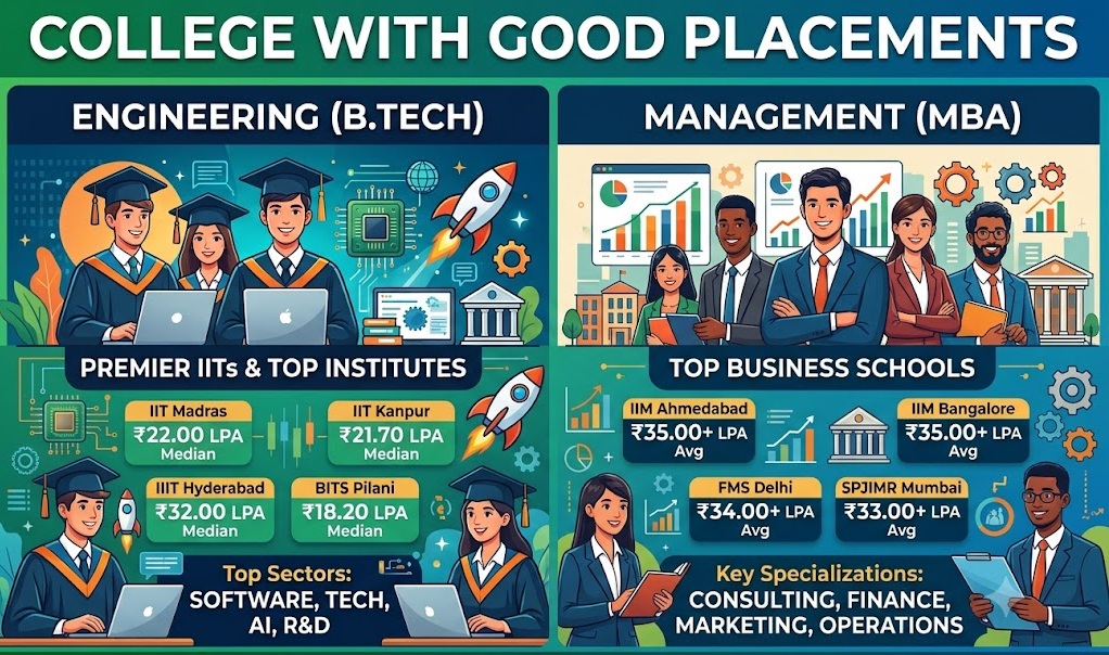 How to select a college with good placements?
